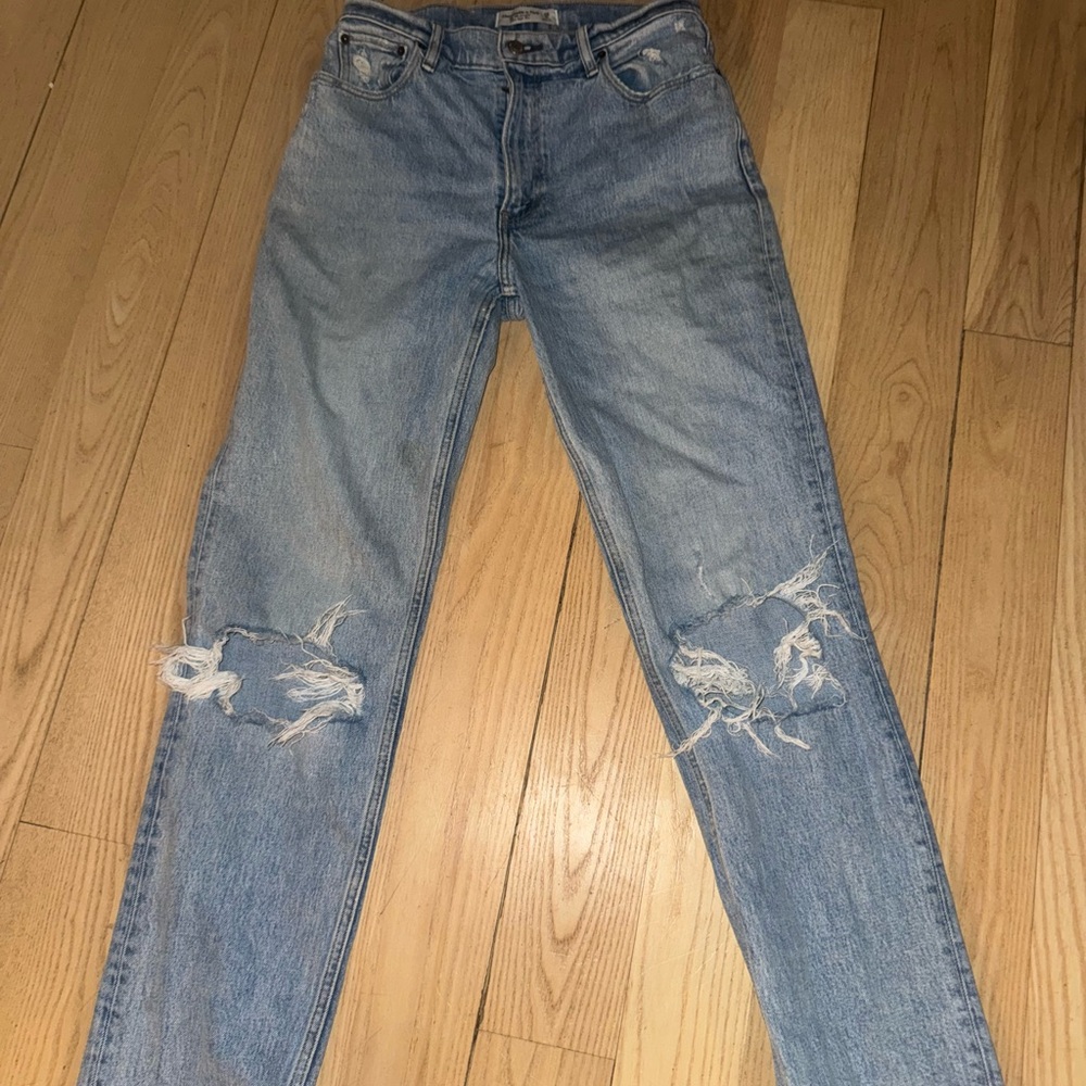 Abercrombie & Fitch 90s High rise straight leg jeans